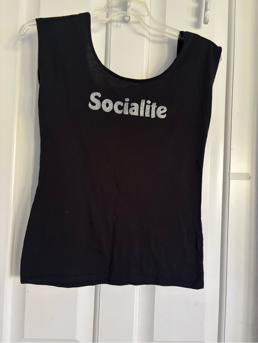 Socialite Women’s Black Graphic Tank Top